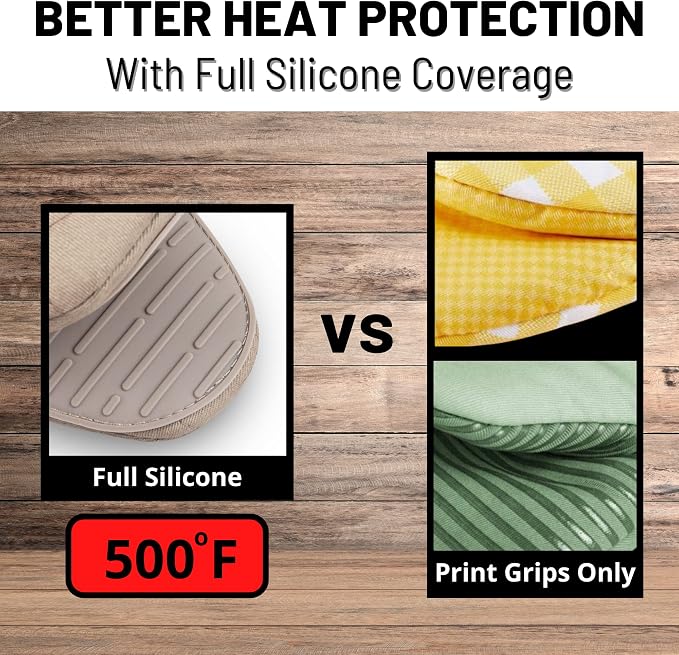 Oven Mitts Heat Resistant – Mini Oven Mitts, Silicone Gloves Heat Resistant - Image 4