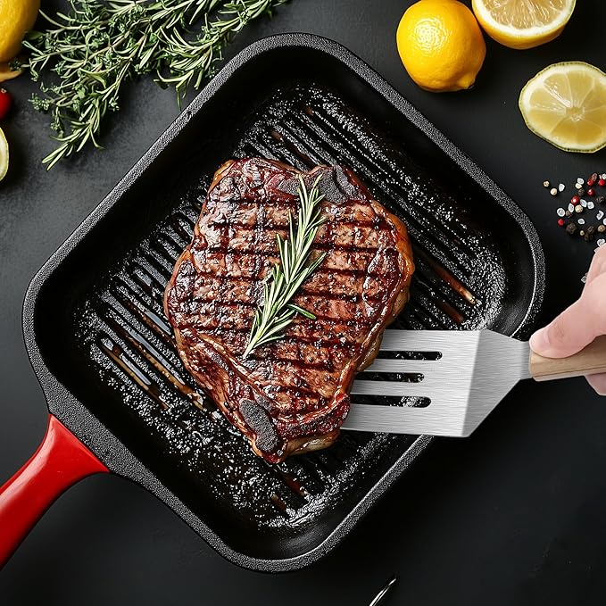 Stainless Steel Spatula Set, 2 Pieces Metal Spatula - Image 6