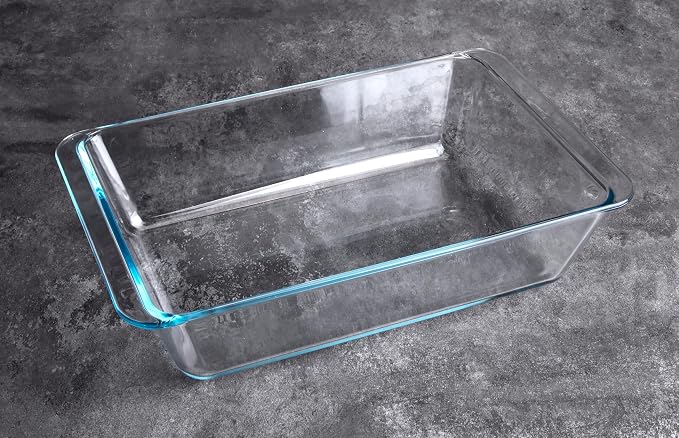 Deep Clear Glass Baking Dish, Rectangular Tempered Glass Baking Pan, The - Image 3
