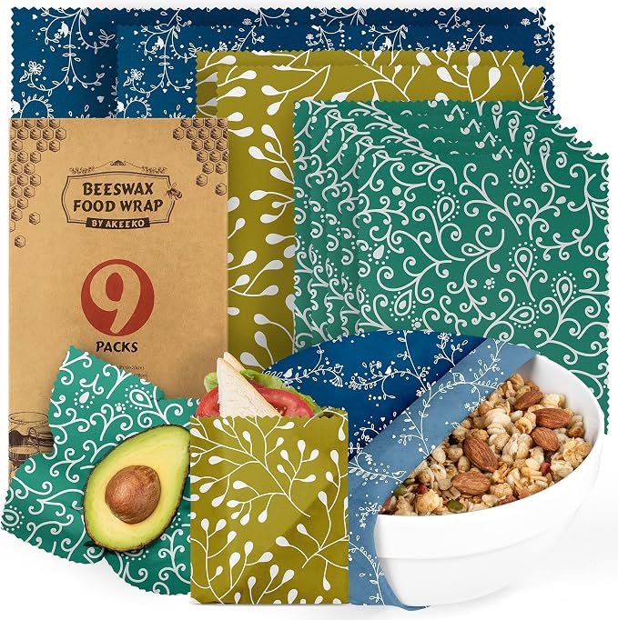 Akeeko Reusable Beeswax Food Wraps by Akeeko