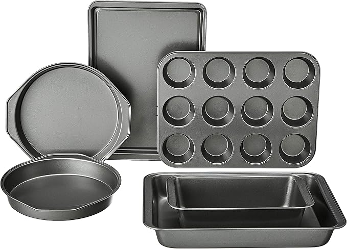 Amazon Basics 6 Piece Nonstick Carbon Steel Bakeware Set by AmazonBasics