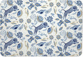 Blue and White Floral Tiger Dish Drying Mat, Chinoiserie Tiger Coffee Bar Mat by Unknown