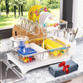 Godboat Dish Drying Rack, 2-Tier Dish Rack by Godboat