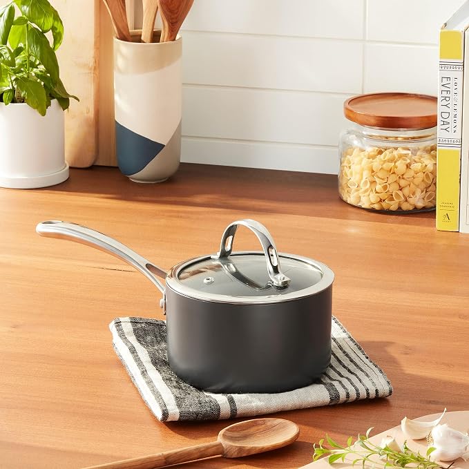 Cooks Standard Nonstick Sauce Pan Set, 2Qt & 3Qt Hard Anodized Saucepans - Image 6