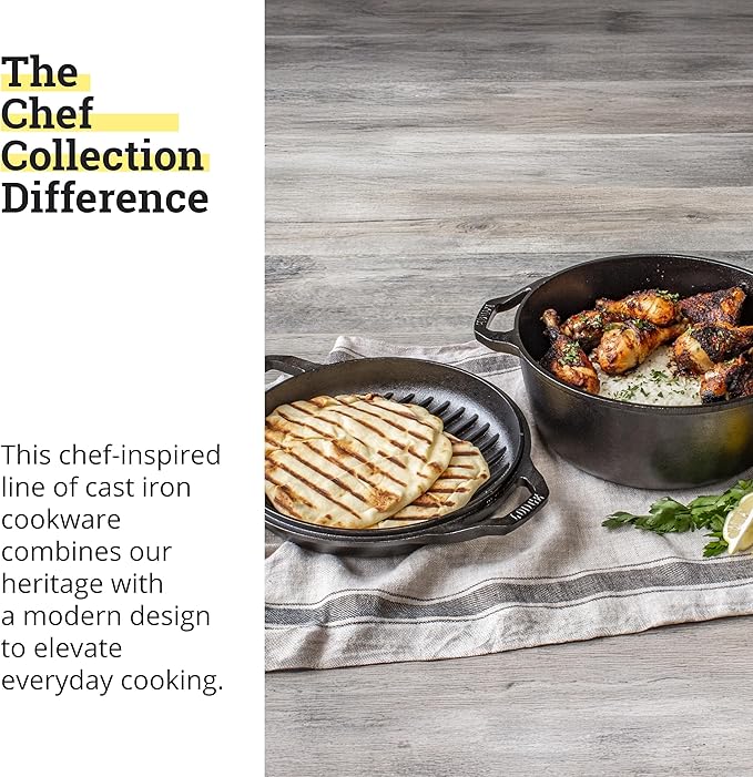 Lodge Chef Collection 6qt Double Dutch Oven - Image 7
