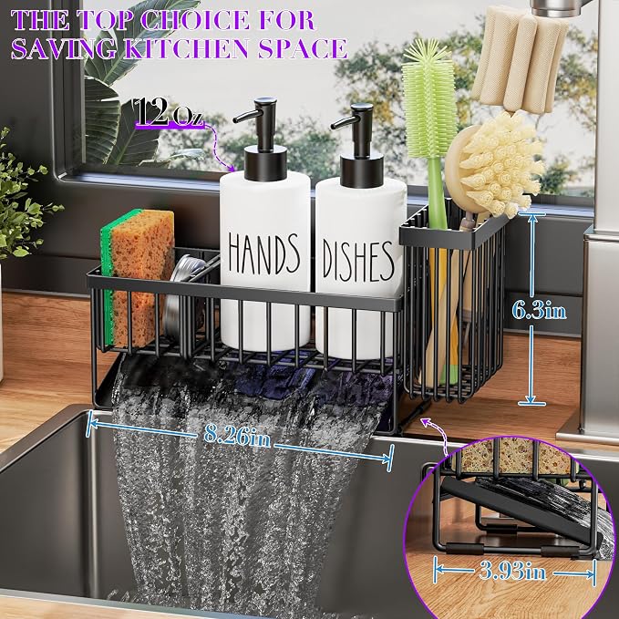 MASADI Kitchen Dish Soap Dispenser Set - Image 4