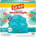 Glad ForceFlex MaxStrength Kitchen Trash Bags, 13 Gal, Bahama Bliss Febreze by GladTrashFoodStorage
