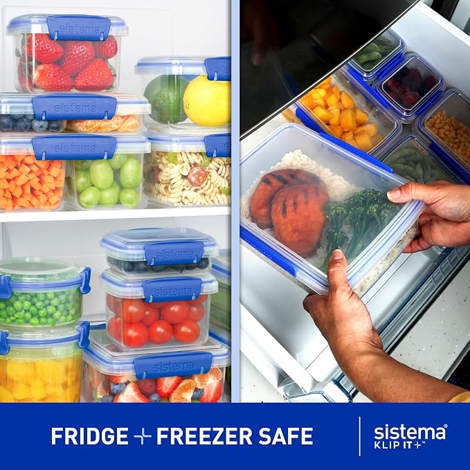 Sistema KLIP IT Large 7L Food Storage Container, Airtight & Stackable, - Image 6
