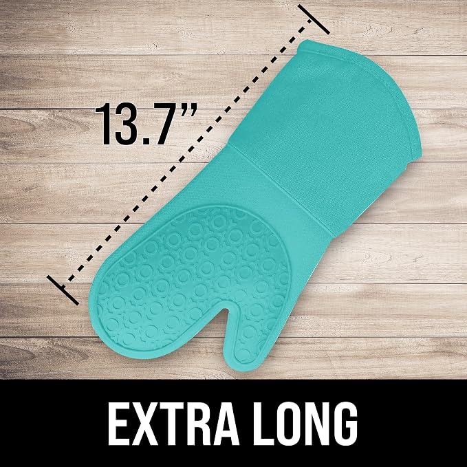 BPA-Free Soft Silicone Oven Mitts - Image 2