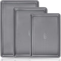 HONGBAKE 3 Pack Nonstick Ceramic Baking Sheet Pan Set by HONGBAKE
