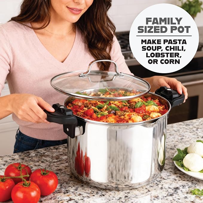 GOTHAM STEEL 8 Qt Nonstick Pasta Pot - Image 8