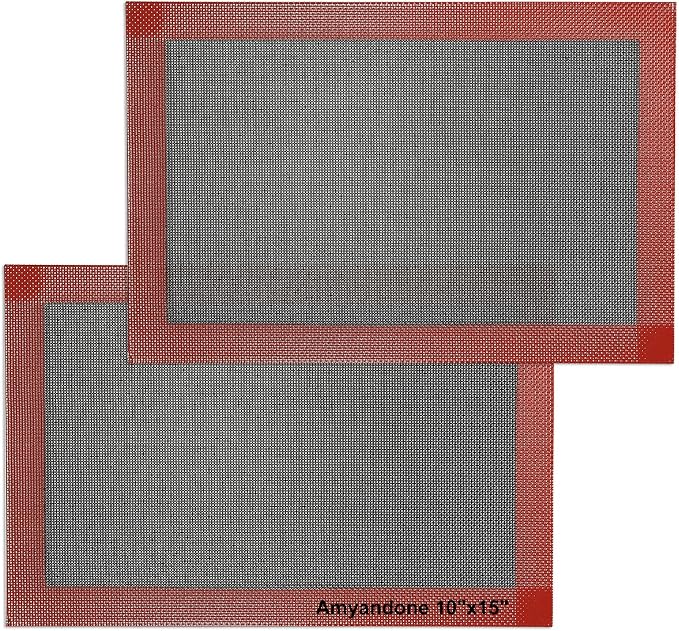 Perforated Silicone Baking Mat for Jelly Roll Pan, Non-Stick Eclair Baking Mat by AmyandoneKitchen