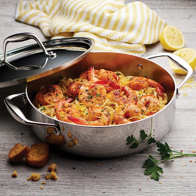 Tramontina Signature Tri-Ply Clad Stainless Steel 3-Quart Braiser Pan - Image 3