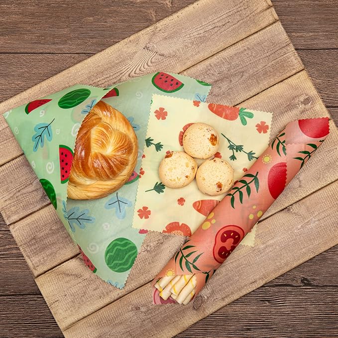Akeeko Reusable Beeswax Food Wraps - Image 4