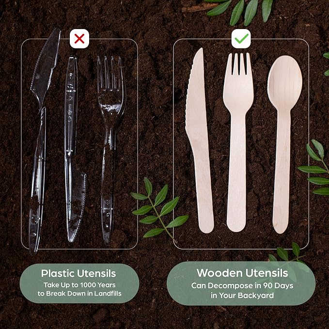 Wooden Disposable Knives - Image 7