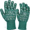 Grill Armor Oven Gloves with Fingers – 932°F Heat, Fire & Cut Resistant Mitts by GrillArmorGloves