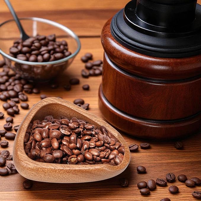 Coffee Bean Dosing Cup – Single Tray Walnut Wood Espresso Accessories Measuring - Image 7