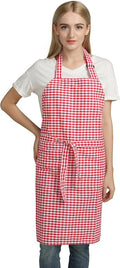 Vintage Gingham Kitchen Aprons Chef Bib Canvas Aprons Christmas Holiday Home by Jennice+House