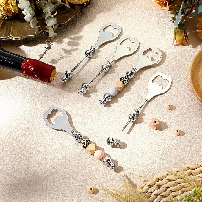 FoldTier 6 Pcs Beadable Beer Opener Reusable Bottle Opener Decorative - Image 6