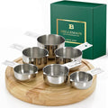 Bellemain One-Piece Stainless Steel Measuring Cups Set of 6 – Nesting Metal by Bellemain
