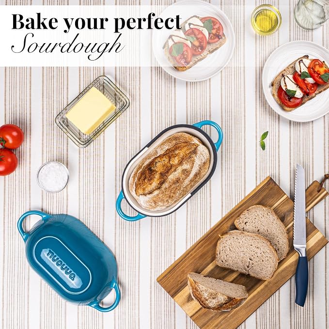 Dutch Oven For Sourdough Bread Baking – Enamelled Cast Iron Bread Loaf Pot – - Image 7
