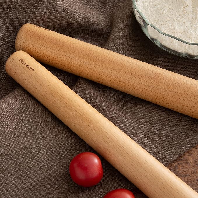 Bamber Wood Rolling Pin for Baking Large Wooden Rolling Dowel Stick Dough - Image 4