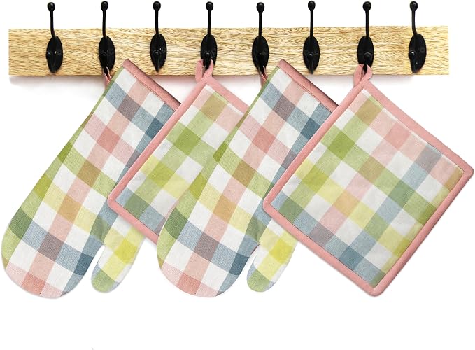 COTTON CRAFT Oven Mitt and Pot Holder Set - Image 4