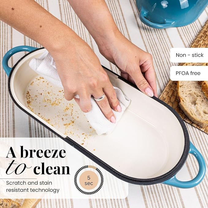 Enamelled Cast Iron Bread Loaf Pot – Dutch Oven - Image 4