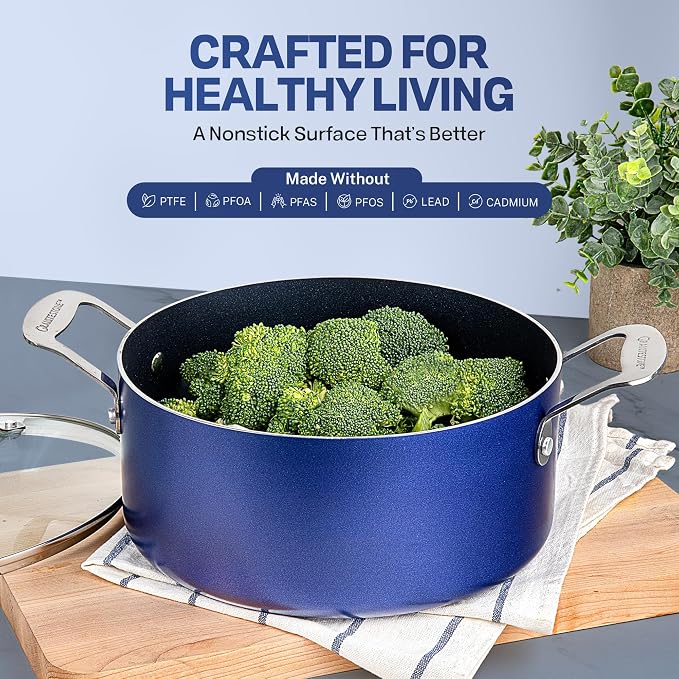 Granitestone 20 Pc Kitchen Pots and Pans Set Non Stick Cookware Set, Kitchen - Image 3
