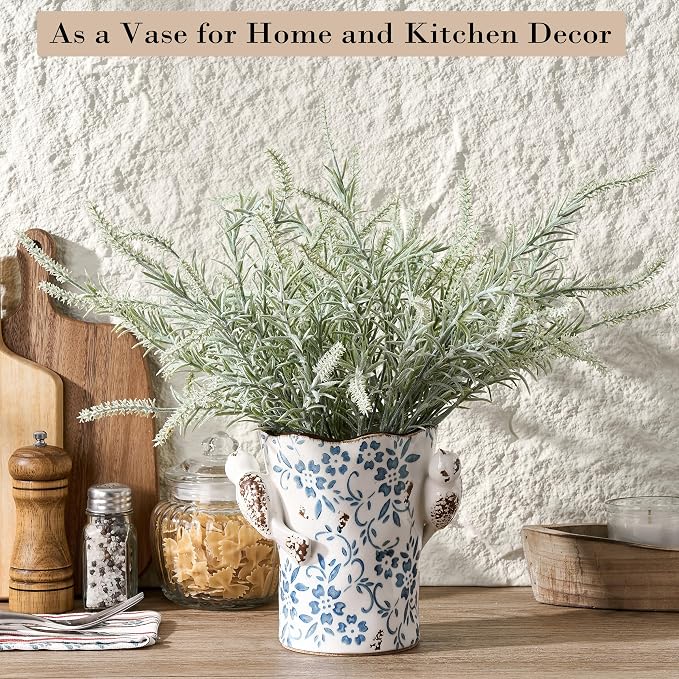 6.34"H Utensil Holder for Kitchen Counter, Modern Farmhouse Cooking Utensil - Image 6