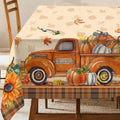 Fall Tablecloth Rectangle 50 x 70 Inches, Thanksgiving Table Cloth