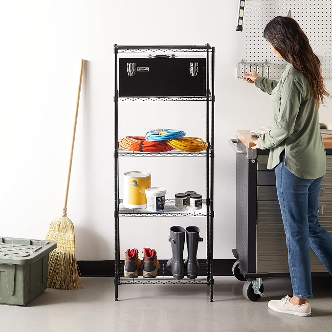 Amazon Basics 5-Shelf Multipurpose Adjustable Steel Garage Shelving Unit - Image 2