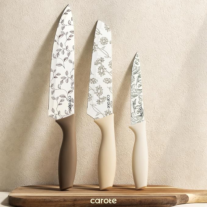 CAROTE 12PCS Knife Set, Kitchen Knife Set - Image 8