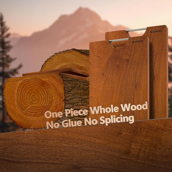 Brosisincorp Real Solid Sapele Cutting Board One Piece No Glue Non Toxic All - Image 2