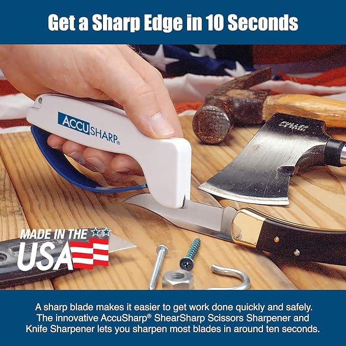 AccuSharp Hand-Held Carbide Blade Sharpener & ShearSharp Scissor Sharpener - Image 4