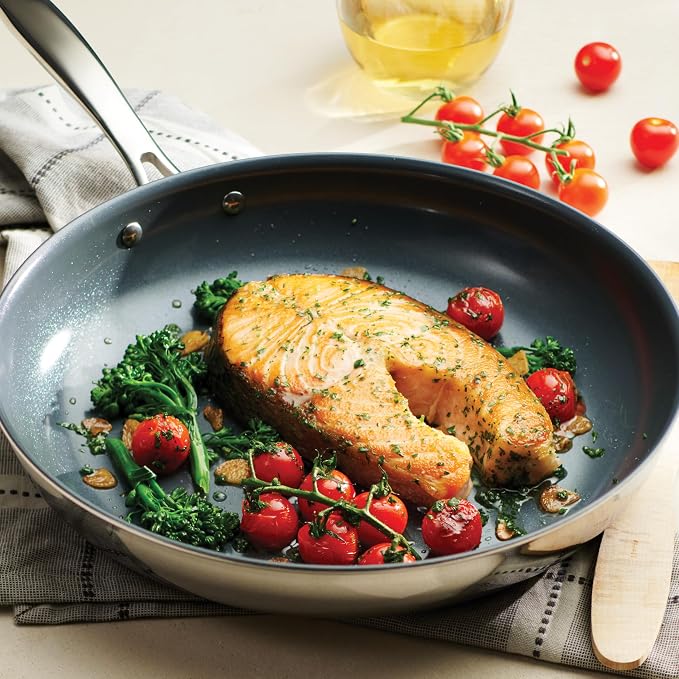 Tramontina Signature 12-Inch Tri-Ply Clad Stainless Steel Large Frying Pan - Image 2