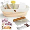 Superbaking 10" Oval Banneton Bread Proofing Basket – Sourdough Starter Kit by Superbaking