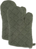 DII Basic Terry Collection 100% Cotton Quilted, Oven Mitt, 2 Piece by DII