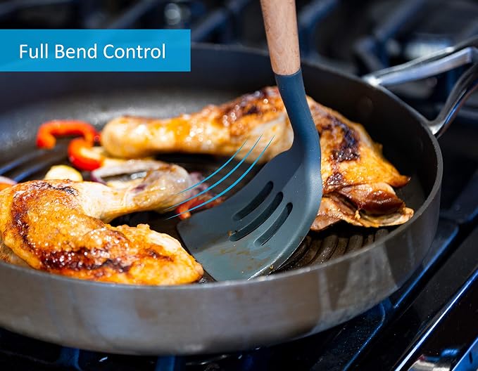 Silicone Cooking Utensils Set 6 Piece – Heat Resistant up to 480°F, BPA Free & - Image 5