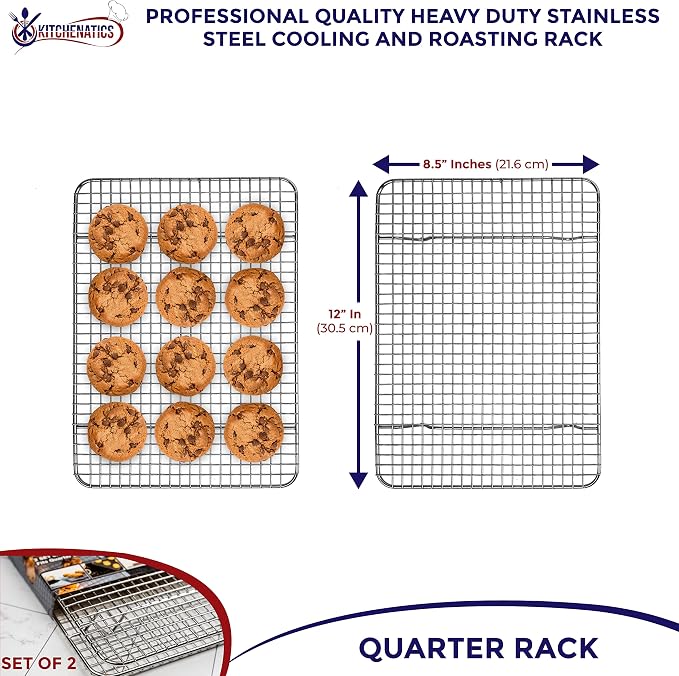 KITCHENATICS Heavy Duty Small Oven Cooling Racks - Image 7