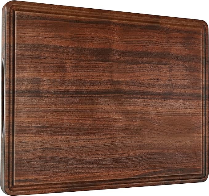 AZRHOM XXL Large Walnut Wood Cutting Board by AzrHom