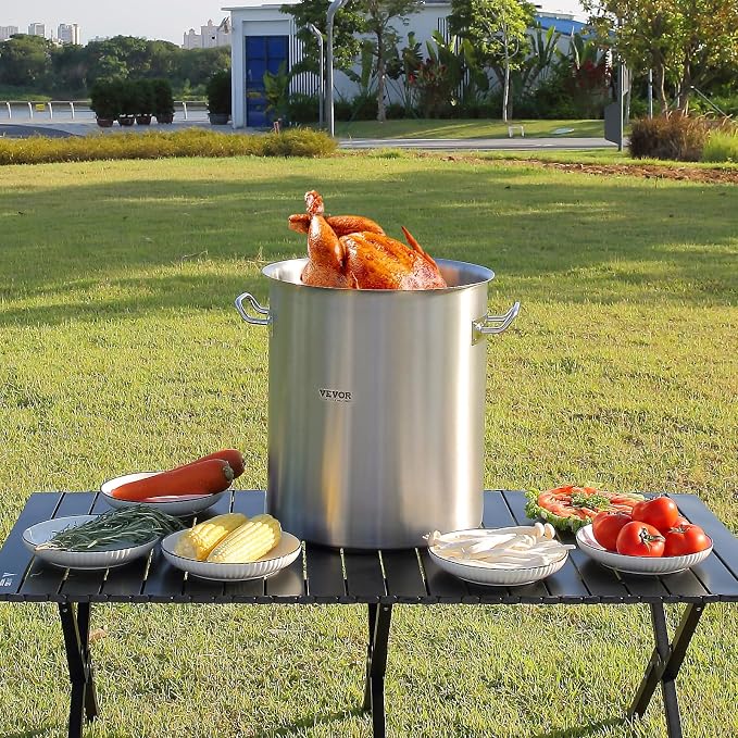 VEVOR Stainless Steel Stockpot, 42 Quart Large Cooking Pots, Cookware Sauce Pot - Image 9