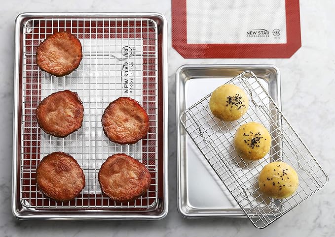 New Star Foodservice 1028768 Commercial-Grade Bun Pan/Baking Sheet, Baking Mat - Image 7