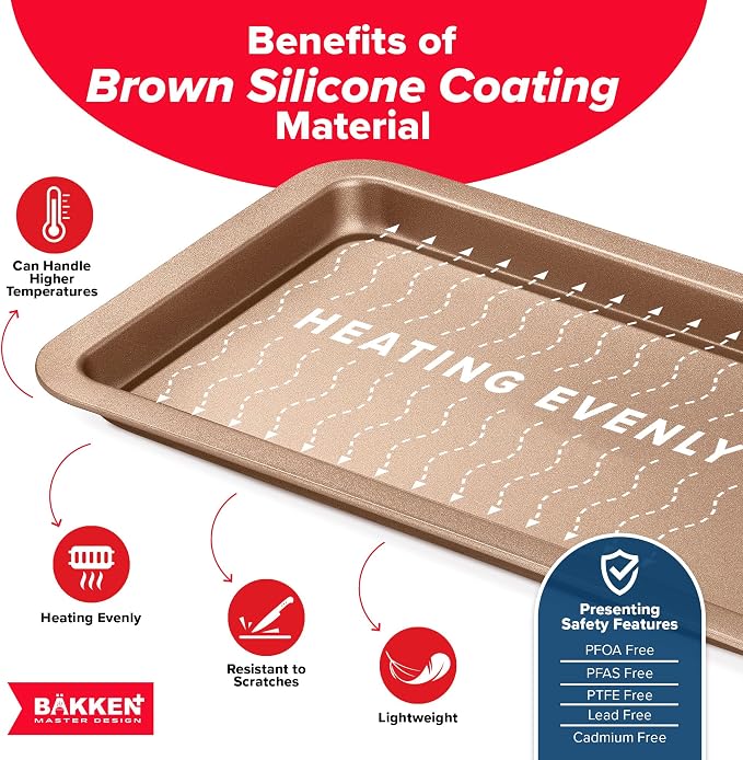 BAKKEN 3-Piece Kitchen Baking Pans - Image 5