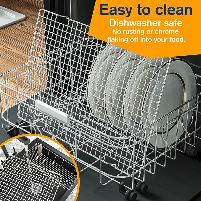 2PCS Cooling Racks for Cooking and Baking -11.65''x16.85''Heavy Duty Stainless - Image 5