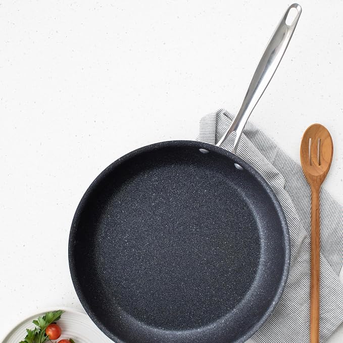 Nordic Ware Basalt Aluminum Saute Skillet, Ceramic Coating - Image 7