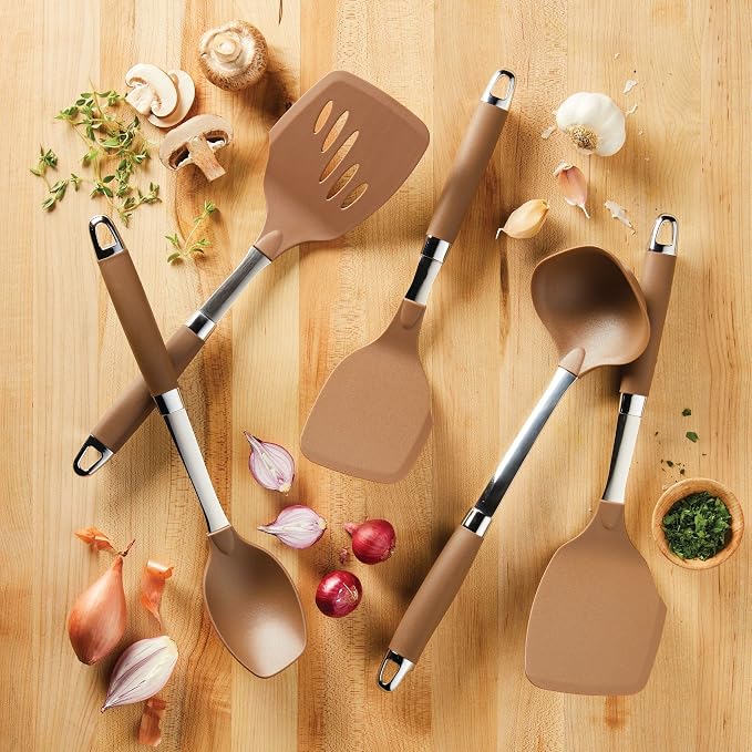 Anolon SureGrip Gadgets Nonstick Utensil Kitchen Cooking Tools Set, 5 Piece - Image 2