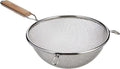 Winco MS3A-8D Strainer with Double Fine Mesh, 8-Inch Diameter, Stainless Steel by Winco