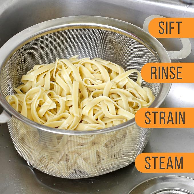 U.S. Kitchen Supply Stainless Steel Colander Strainer Basket - Image 4