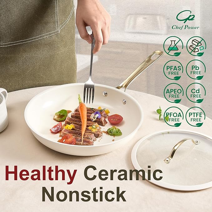 Chef Power Ceramic Cookware Sets, Cookware Set - Image 3